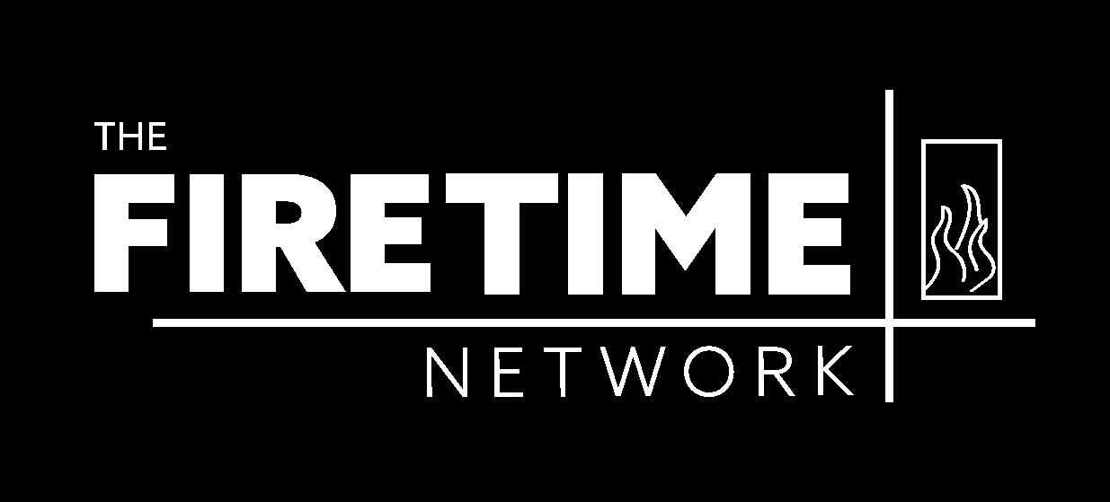 Traditional-White-Firetime-Network-Logo-on black background