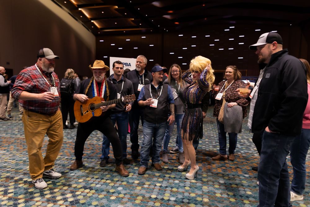 Attendees at the HPBExpo Industry Party