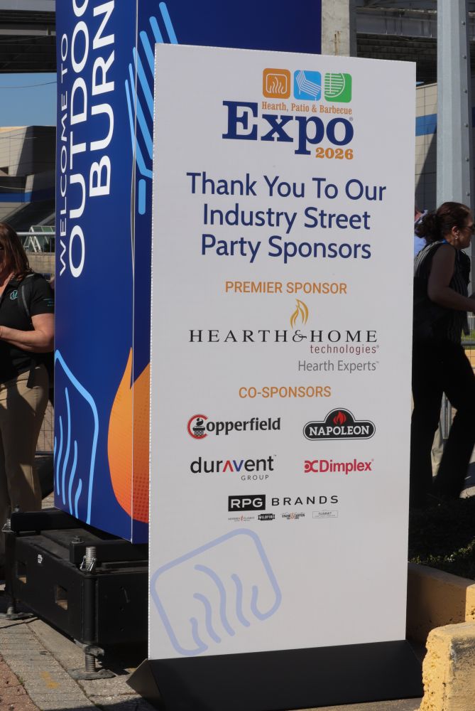 HPBExpo sponsorship signage on the show floor