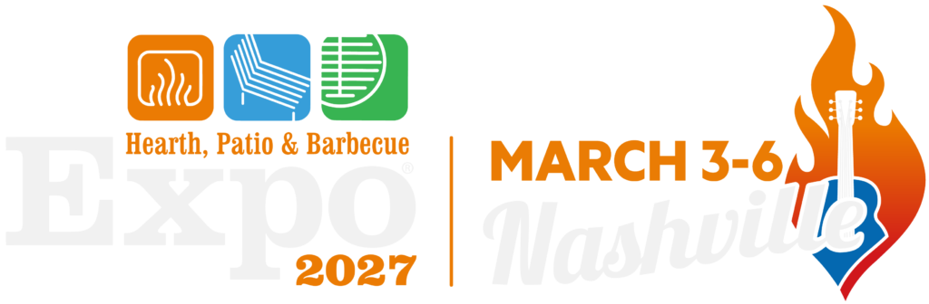 HPBExpo27 logo with March 3-6 Nashville dates, white